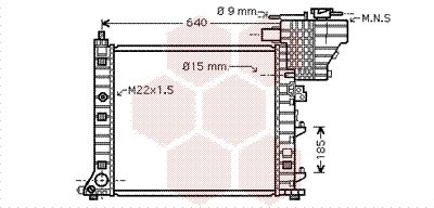 VAN WEZEL Radiators, Motora dzesēšanas sistēma 30002335